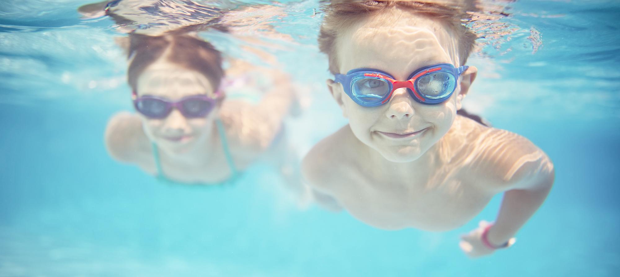 Children Swimming Image